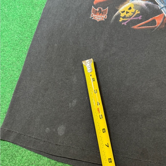 Vintage 90s 3D Emblem Harley Easy Rider Bad To The Bone Fort Worth XL T Shirt - Picture 8 of 10